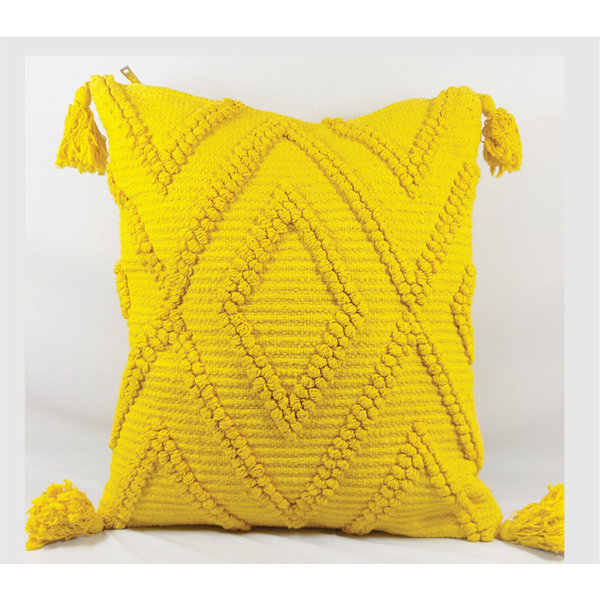 Union Rustic Jermeshia Tassels Pillow Cover Wayfair